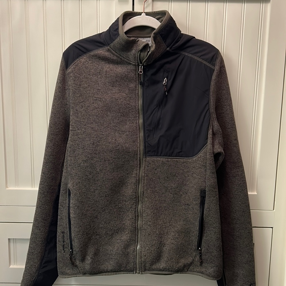 Men’s Champion Olive Green, Grey, Black Zip Up Jacket